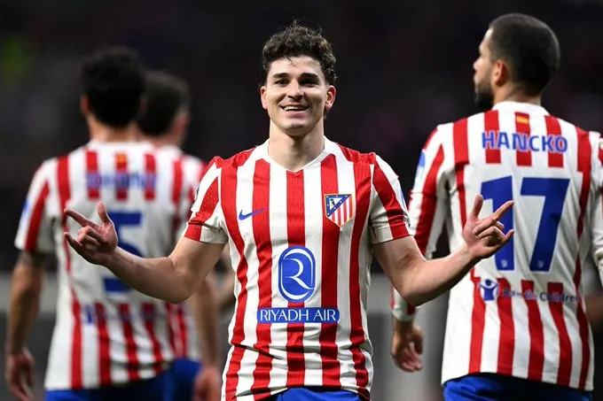 500彩票网中心-9球4助攻,阿尔瓦雷斯本赛季欧冠已经参与13球